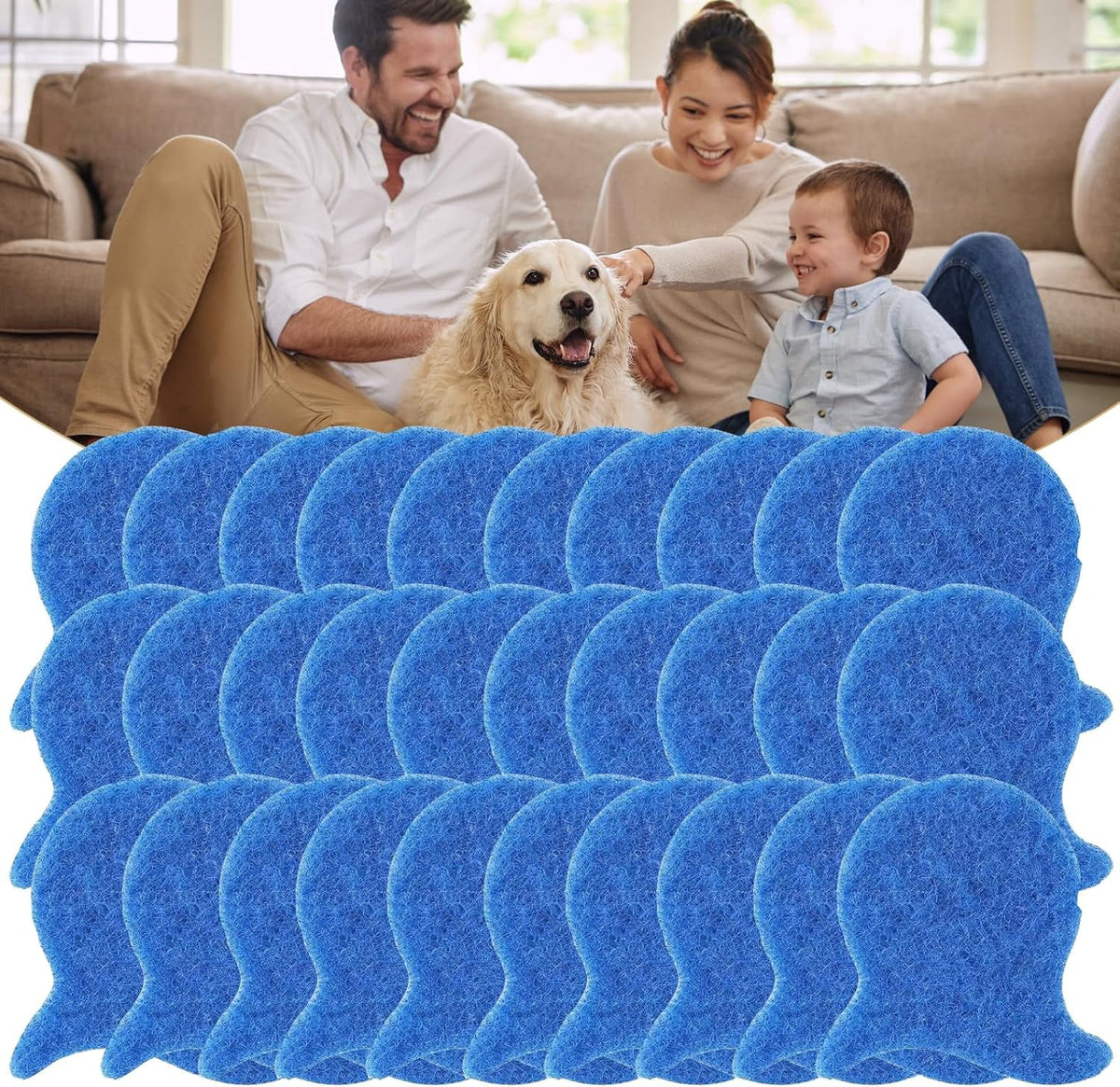 Fish-Shaped Reusable Pet Hair Catchers for Washer and Dryer