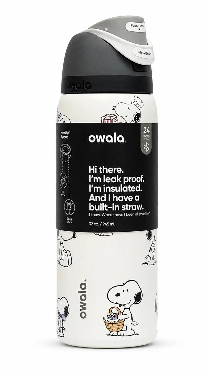 Snoopy 32oz FreeSip Water Bottle