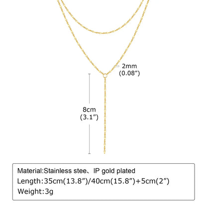 Trace Lariat Necklace