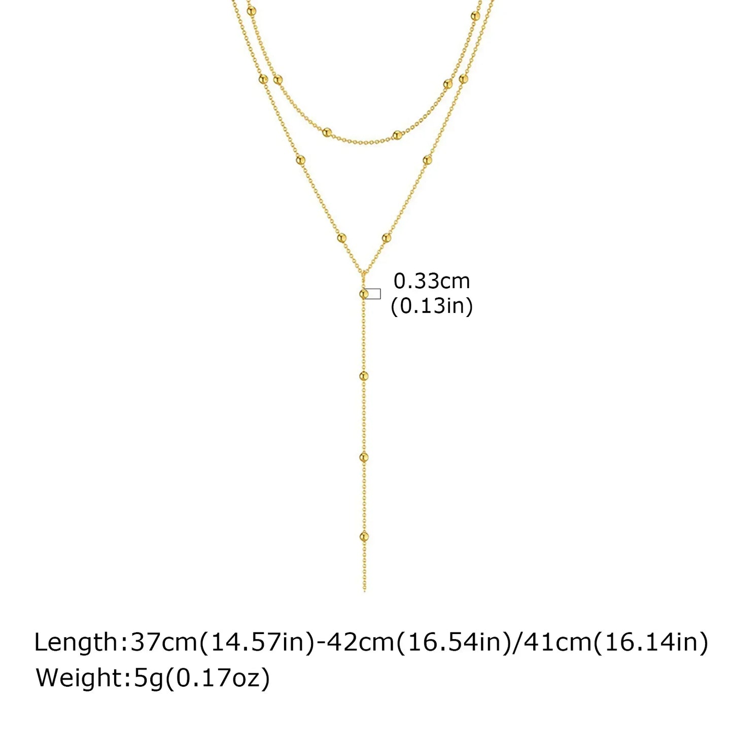Trace Lariat Necklace