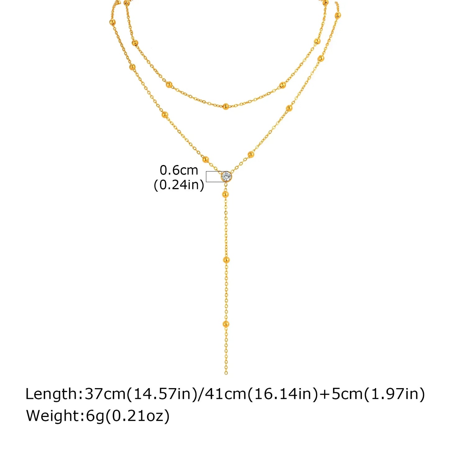 Trace Lariat Necklace