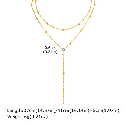 Trace Lariat Necklace