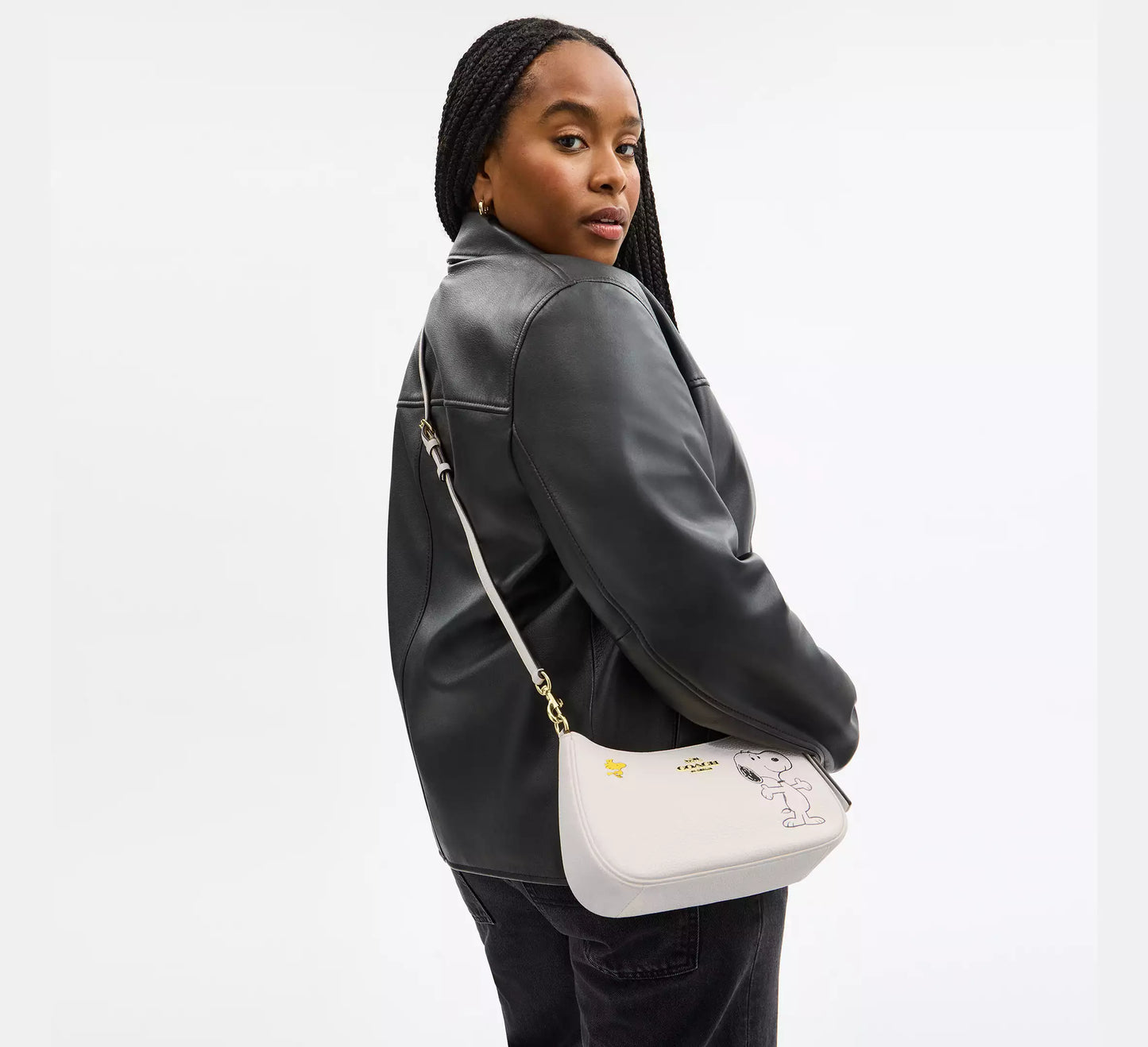 Peanuts Teri Shoulder Bag With Snoopy