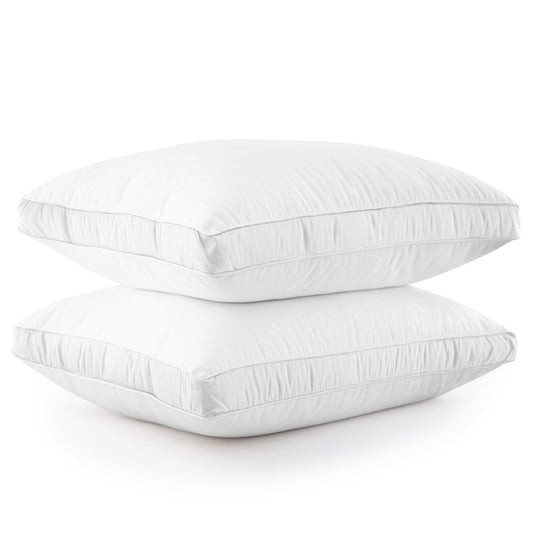 Gusseted Bed Pillows, Set of 2 (Queen or King)