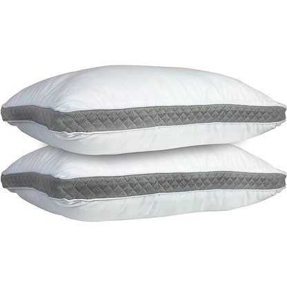 Gusseted Bed Pillows, Set of 2 (Queen or King)