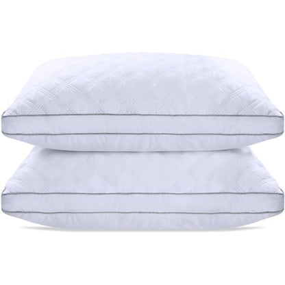 Gusseted Bed Pillows, Set of 2 (Queen or King)