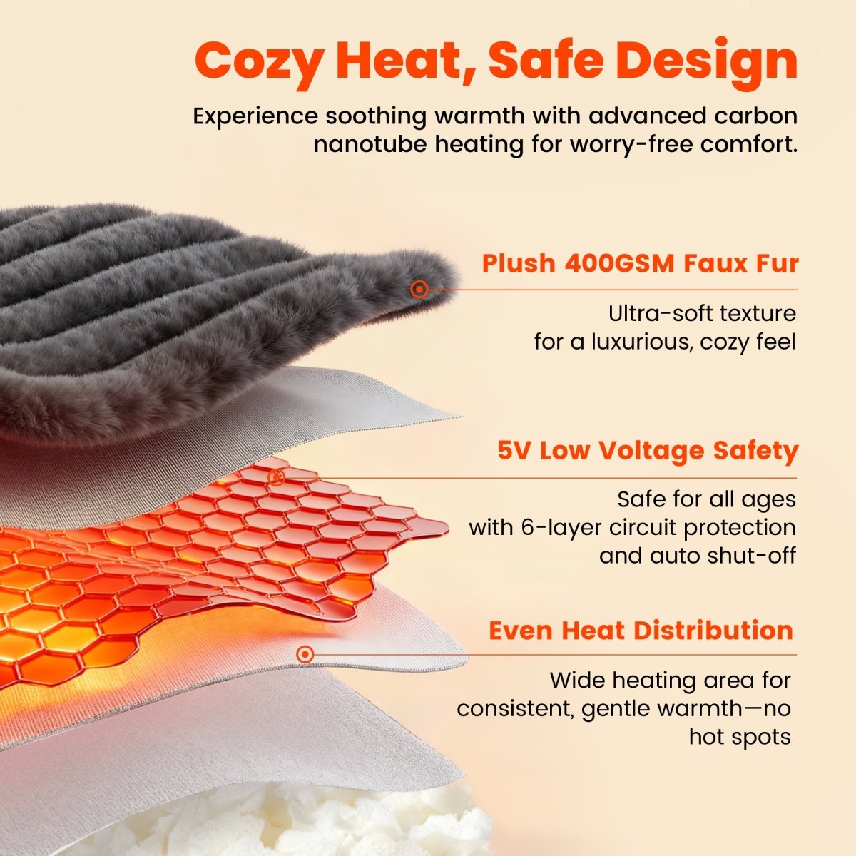 Heated Backrest Reading Pillow with Arms