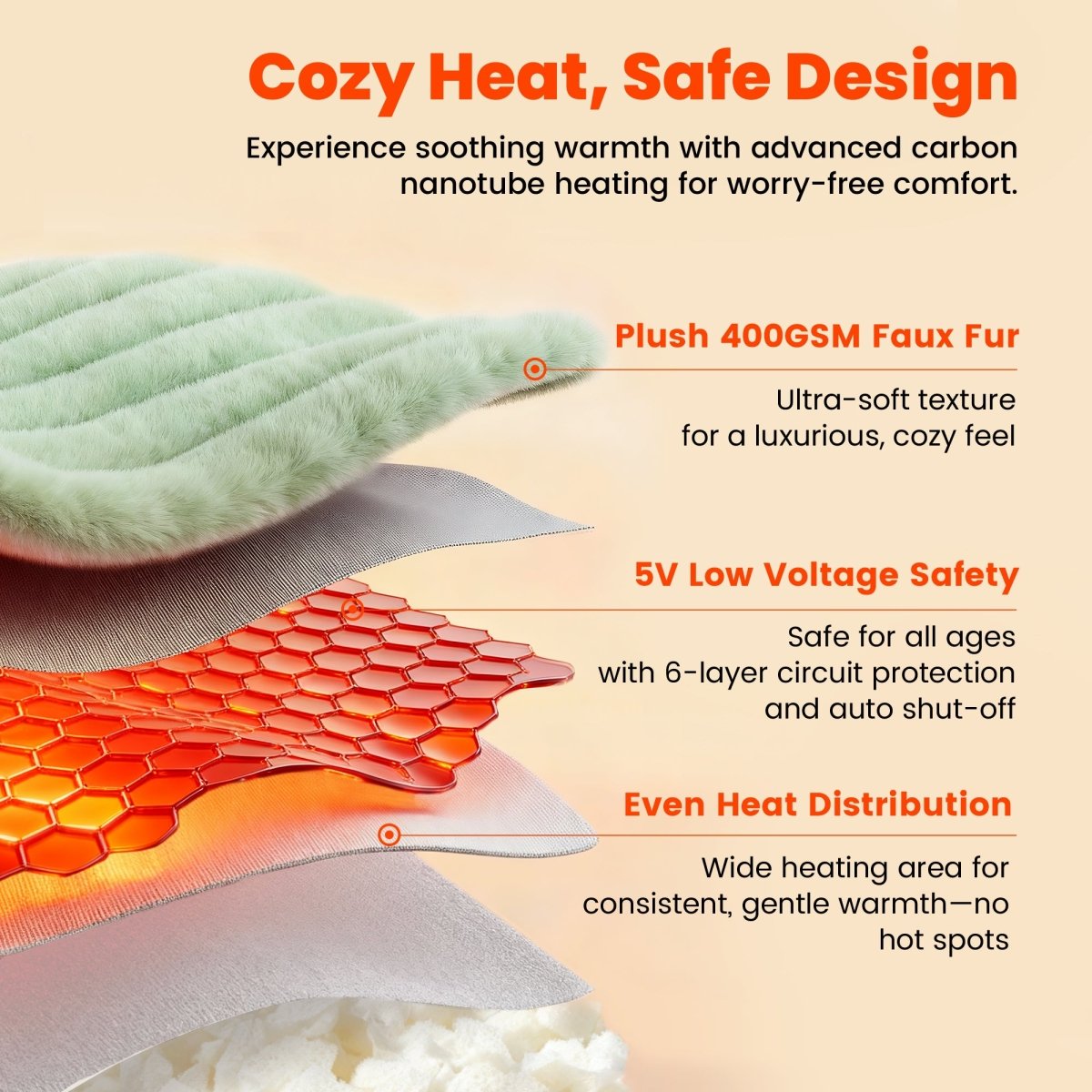 Heated Backrest Reading Pillow with Arms
