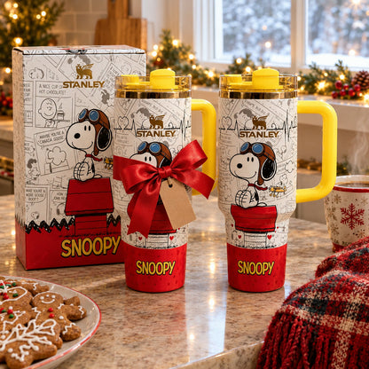 Holiday gift idea: gift one, keep one, two 40oz cartoon print tumblers