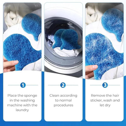 Fish-Shaped Reusable Pet Hair Catchers for Washer and Dryer